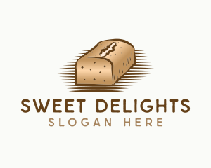 Loaf Bread Dessert logo design