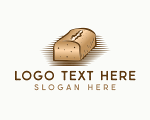 Loaf Bread Dessert Logo