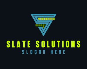 Digital Tech Letter S  logo design