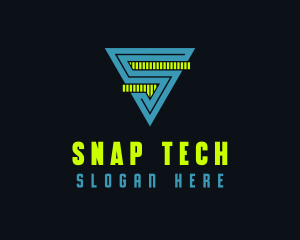 Digital Tech Letter S  logo design