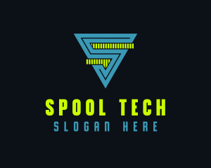 Digital Tech Letter S  logo design