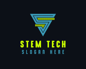 Digital Tech Letter S  logo design