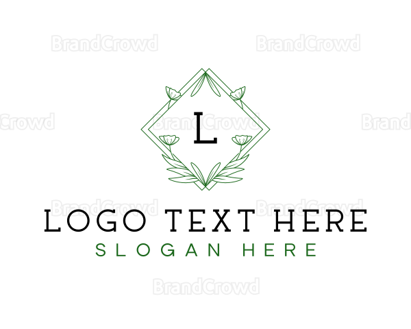 Diamond Decorative Floral Logo