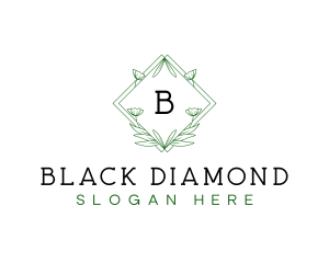 Diamond Decorative Floral  logo design