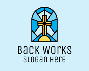 Church Cross Mosaic logo design