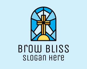 Church Cross Mosaic logo design