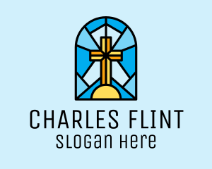 Church Cross Mosaic logo design