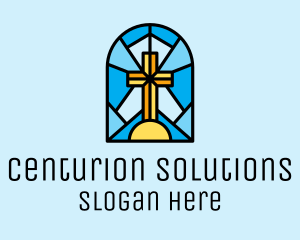 Church Cross Mosaic logo design