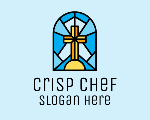 Church Cross Mosaic logo design