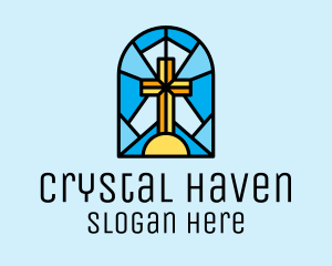 Church Cross Mosaic logo design