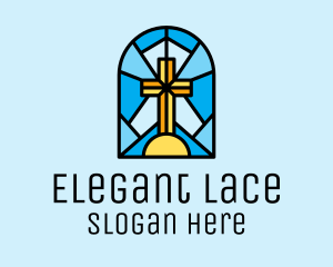 Church Cross Mosaic logo design