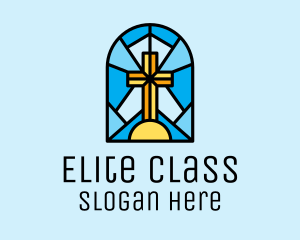 Church Cross Mosaic logo design