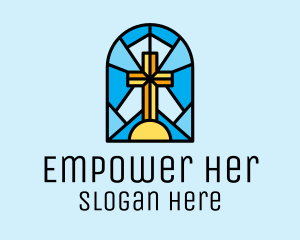 Church Cross Mosaic logo design