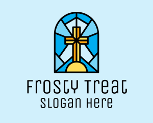 Church Cross Mosaic logo design