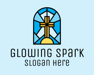 Church Cross Mosaic logo design