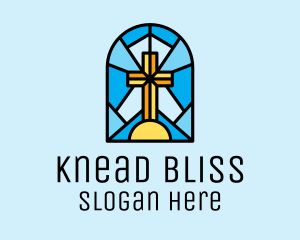 Church Cross Mosaic logo design