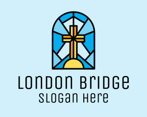 Church Cross Mosaic logo design