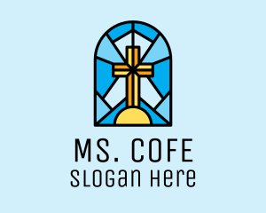 Church Cross Mosaic logo design