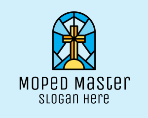 Church Cross Mosaic logo design