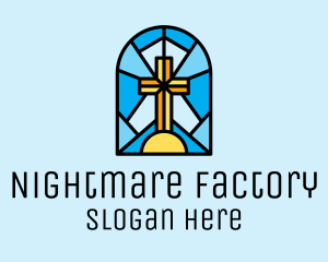 Church Cross Mosaic logo design