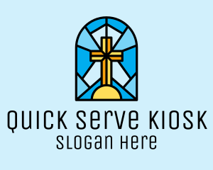 Church Cross Mosaic logo design