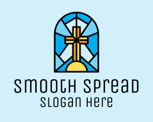 Church Cross Mosaic logo design