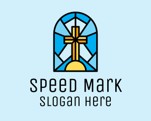 Church Cross Mosaic logo design