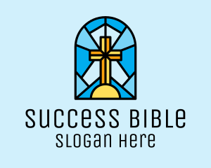 Bible - Church Cross Mosaic logo design