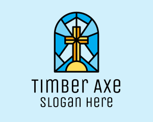 Church Cross Mosaic logo design