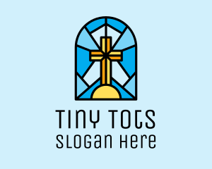 Church Cross Mosaic logo design