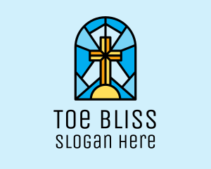 Church Cross Mosaic logo design