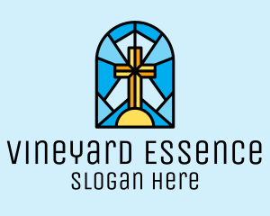 Church Cross Mosaic logo design