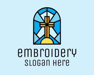 Church Cross Mosaic logo design