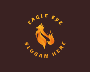 Fried Chicken Flame logo design