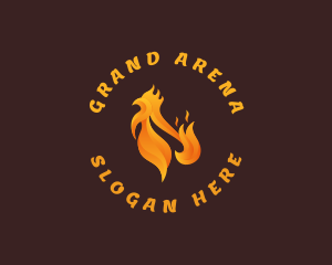 Fried Chicken Flame logo design