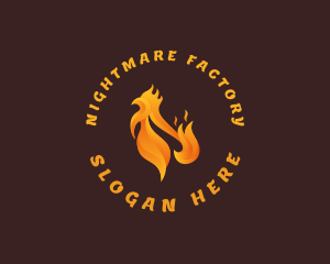 Fried Chicken Flame logo design