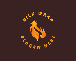 Fried Chicken Flame logo design