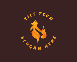 Fried Chicken Flame logo design