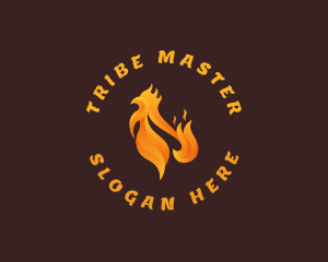 Fried Chicken Flame logo design