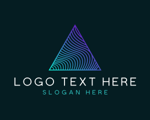 Web - Wave Pyramid Tech logo design