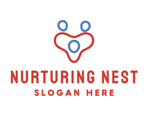 Parenting - Family Heart Parenting logo design