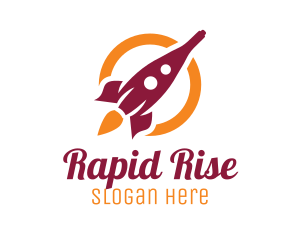 Wine Bottle Rocket logo design
