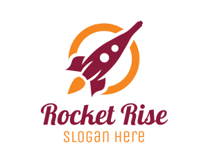 Wine Bottle Rocket logo design