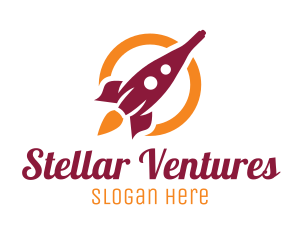 Wine Bottle Rocket logo design