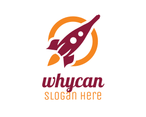 Spacecraft - Wine Bottle Rocket logo design