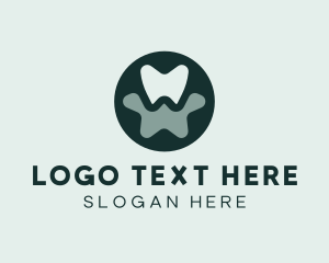 Oral Care - Star Dental Letter W logo design