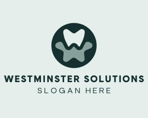 Star Dental Letter W logo design