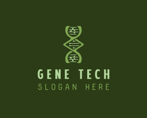 DNA Organic Leaves  logo design