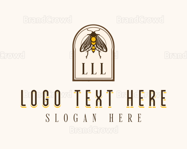 Vintage Moth Insect Logo