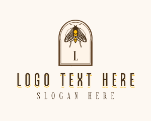 Vintage Moth Insect Logo